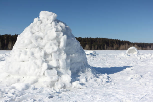 istock Igloo  standing on a snowy glade  in the winter 1056786328