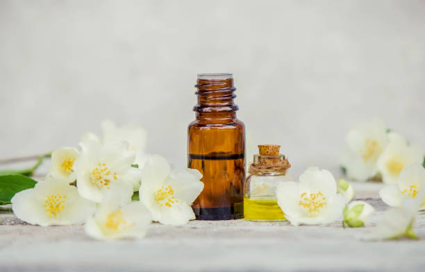istock Jasmine essential oil. selective focus. nature aroma. 1056788220