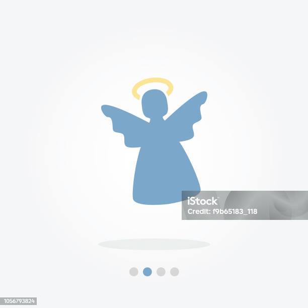 Angel Vector Icon Stock Illustration - Download Image Now - Angel, Baby - Human Age, Illustration