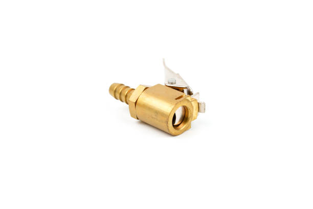 istock Brass Clip-On Ball Foot tire Air Chuck. 1056796280
