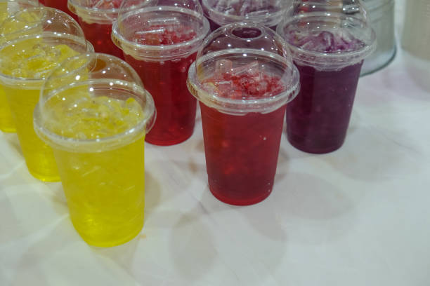 istock Refresh Thai herb cold drink in plastic glass ready for seminar and training participants 1056799186