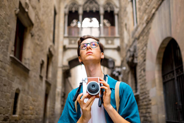 istock Young tourist in Barcelona 1056800064