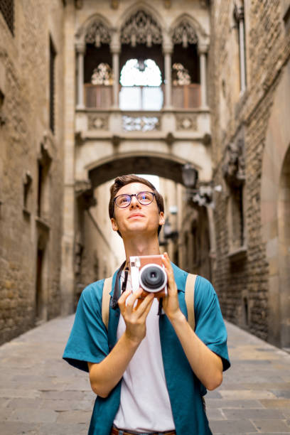 istock Young tourist in Barcelona 1056800236