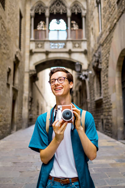 istock Young tourist in Barcelona 1056800256