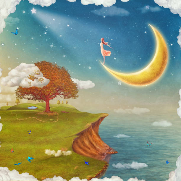 istock The girl  admires the night stars sky 1056801062