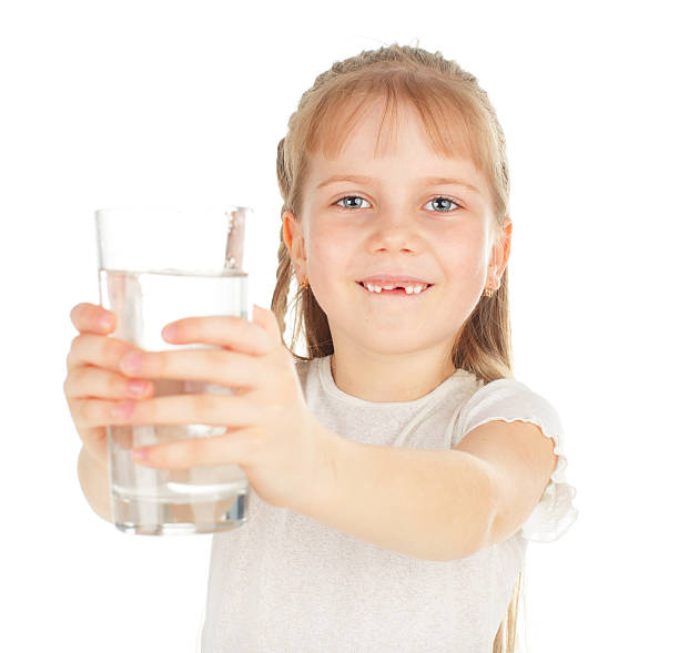 istock Child with a glass of pure water 105680133
