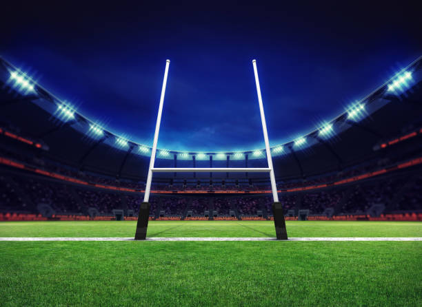 rugby stadium playground with goal
