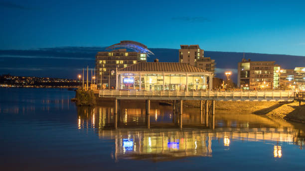 istock Cardiff bay during sunset in Cardiff, Wales 1056813014