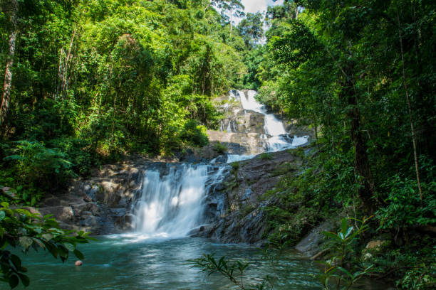 istock Beautiful waterfall in Thailand National Park 1056814520
