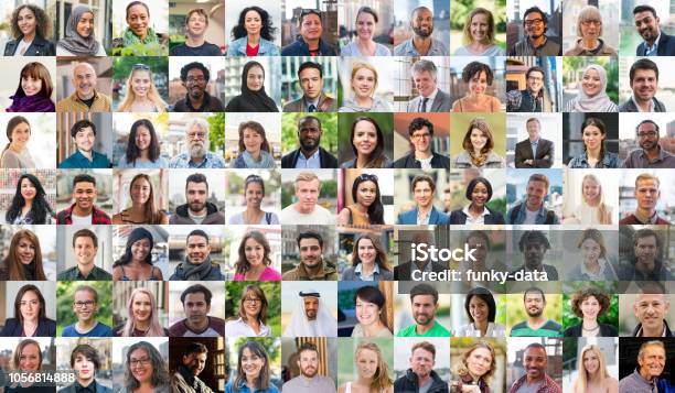 Real People Of The World Stock Photo - Download Image Now - People, Human Face, Image Montage