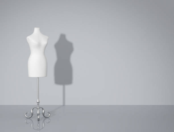 istock Vintage mannequin. Fashion background with copy space 1056820776