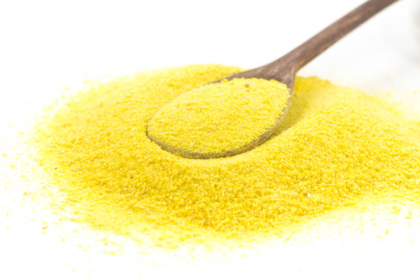 istock Pile of yellow manioc flour 1056821292