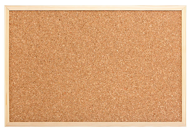 empty pinboard blank pinboard isolated with clipping path cork material stock pictures, royalty-free photos & images