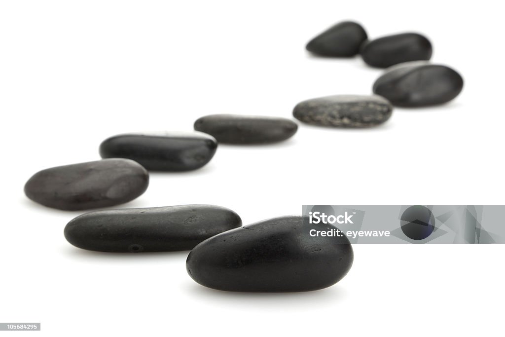 Ruta de piedras - Foto de stock de Fondo blanco libre de derechos