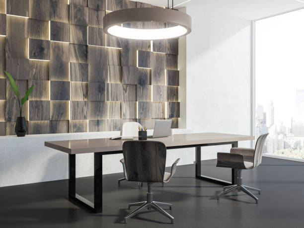 istock White and wooden manager office corner 1056847600