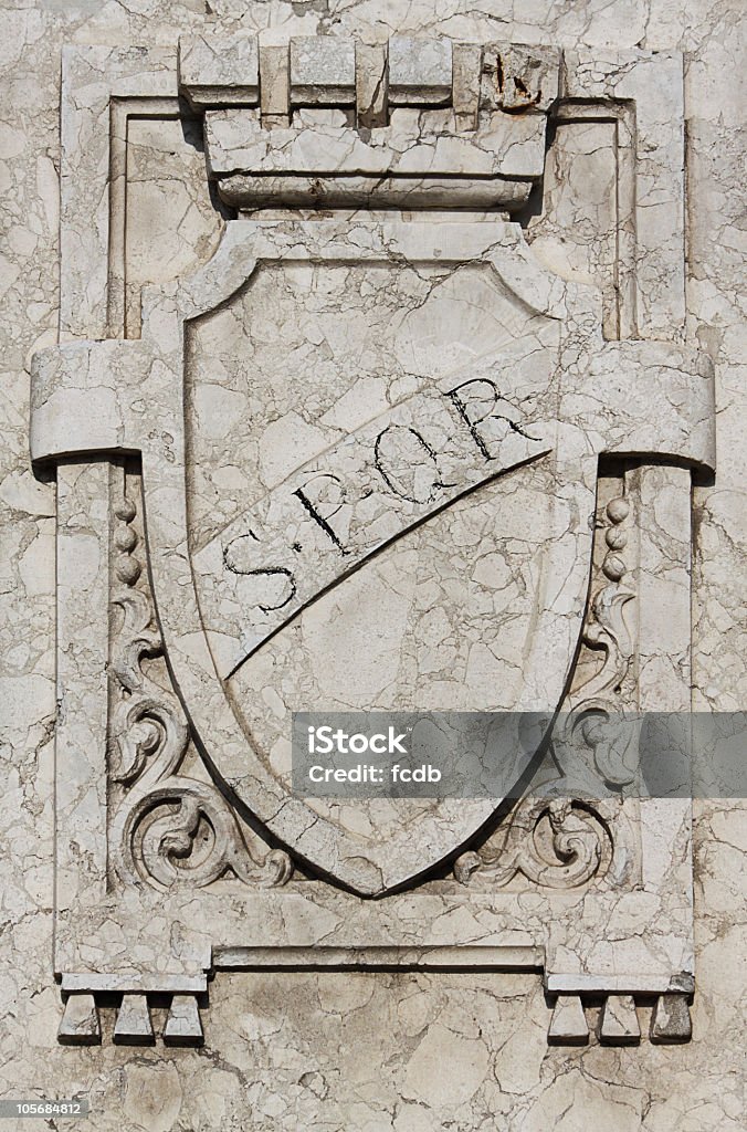 SPQR ローマ - イタリア ローマのロイヤリティフリーストックフォト