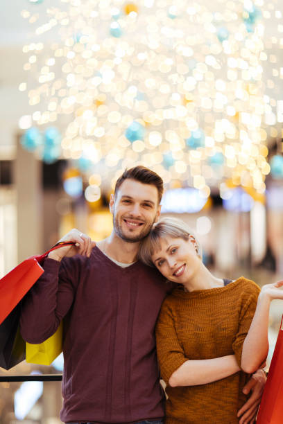 istock Happy couple after shopping 1056861788