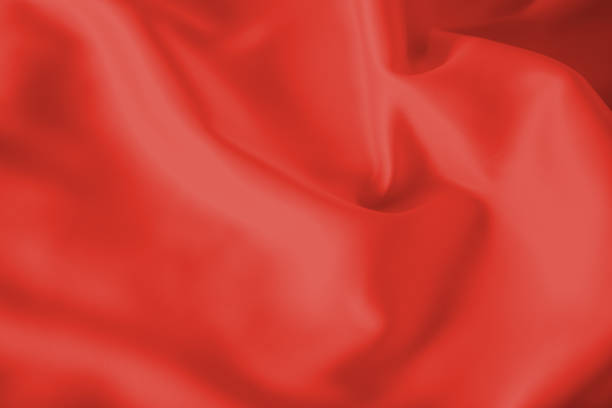 istock Smooth elegant shiny red silk or satin luxury cloth texture can use as abstract holidays background. Luxurious Christmas background or New Year background design. 1056862004