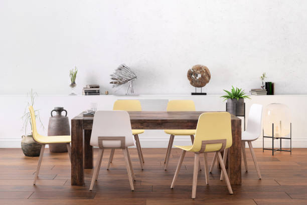 istock Nordic style office with large team desk 1056864980