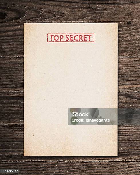 Top Secret Document Stock Photo - Download Image Now - Confidential - Single Word, Top Secret - Single Word, File Folder