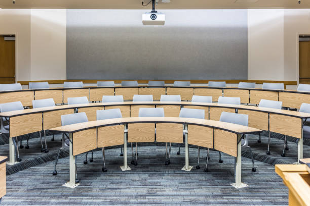 istock Seating of modern classroom, presentation room 1056866942