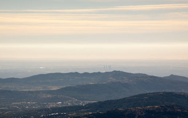 istock Panoramic Sierra de Guadarrama National Park. Sunrise views 1056867466