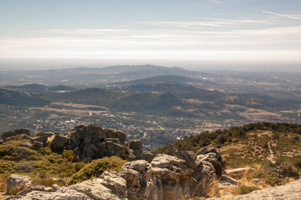 istock Panoramic Sierra de Guadarrama National Park. Sunrise views 1056869940