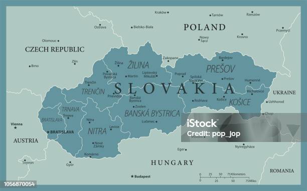 24 Slovakia Vintage Murena Isolated 10 Stock Illustration - Download Image Now - Banska Bystrica, Bratislava, Map