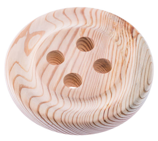 istock big wooden button isolated on a white background 1056874260