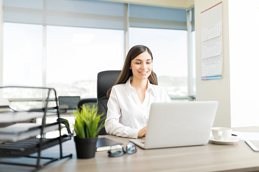 Net At Work Corporate Worker Making Best Use Of Internet At Work Stock Photo ...