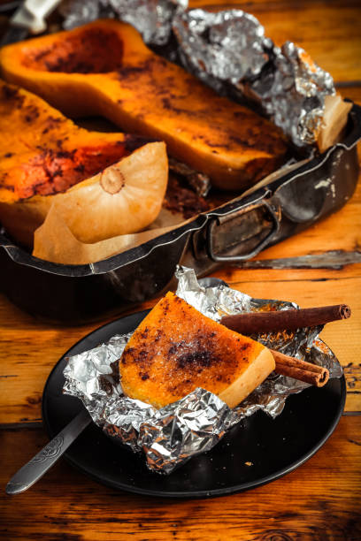 istock Baked Butternut Squash with brown sugar and cinamon 1056874432