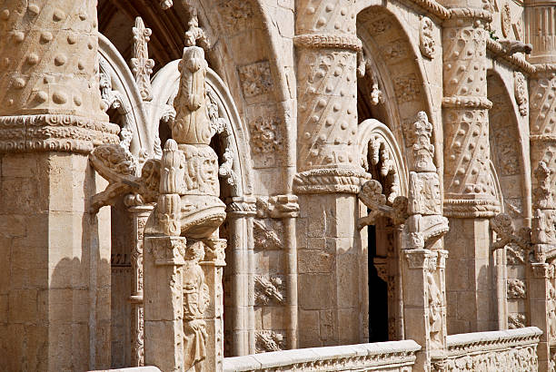 Jeronimos Monastery of Belem, Lisbon, Portugal. stock photo