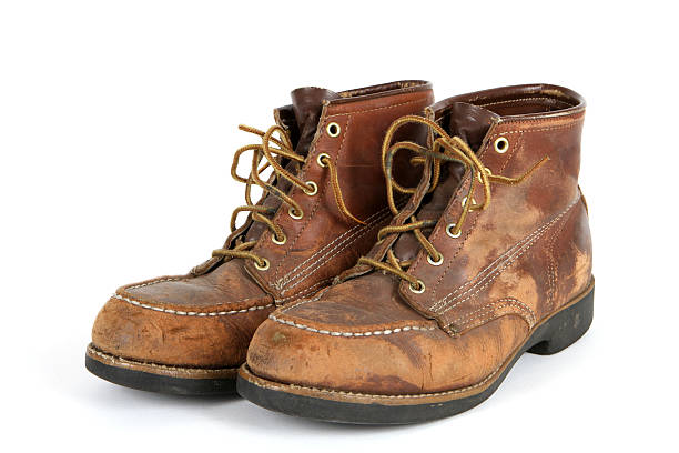 istock Old Steel Toed Shoes 105689550