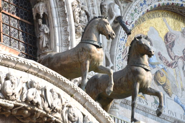 istock Horse statues from Triumphal Quadriga 1056898756