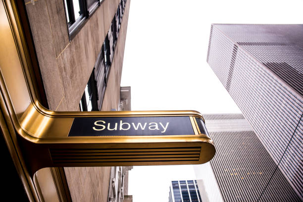 istock Subway sign in New York City 1056902692