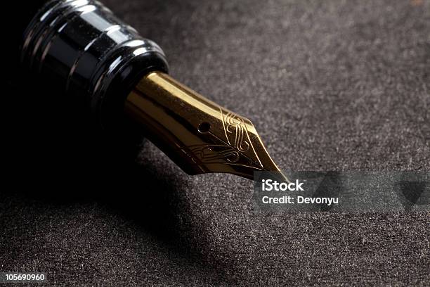 Fountain Pen Stock Photo - Download Image Now - Fountain Pen, Dark, Pen