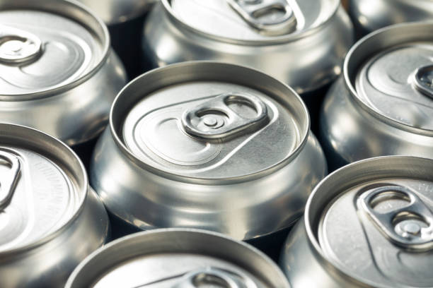 istock Shiny Silver Aluminum Soda Cans 1056912012