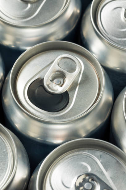 istock Shiny Silver Aluminum Soda Cans 1056912126