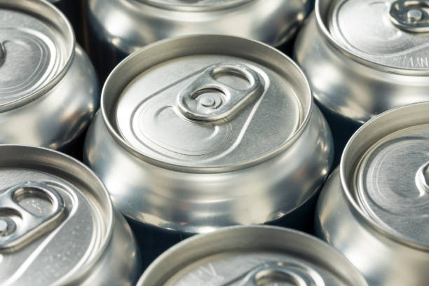 istock Shiny Silver Aluminum Soda Cans 1056912750