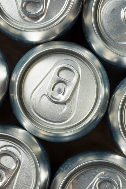 istock Shiny Silver Aluminum Soda Cans 1056912784