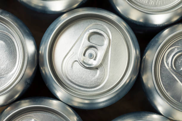 istock Shiny Silver Aluminum Soda Cans 1056913618
