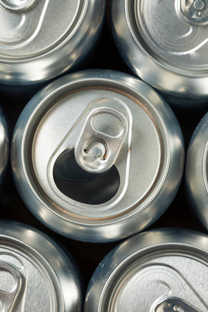 istock Shiny Silver Aluminum Soda Cans 1056914066