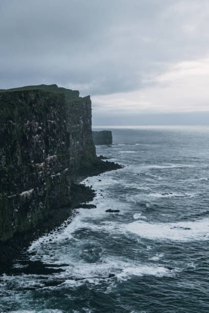 istock Scenic view of Atlantic ocean from cliff in Iceland 1056915784