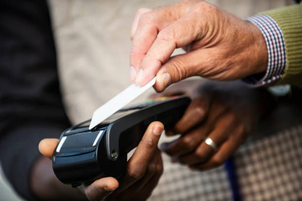 istock Contactless payment in garden center 1056921936