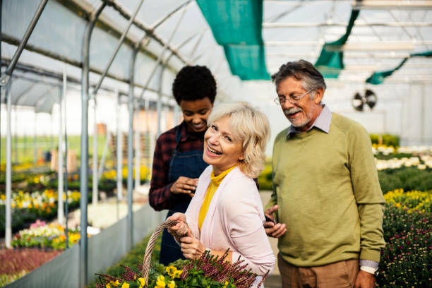 istock Contactless payment in garden center 1056921976
