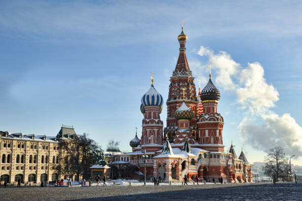 istock St. Basil's Cathedral and Steam from the Central Power Plant 1056929858