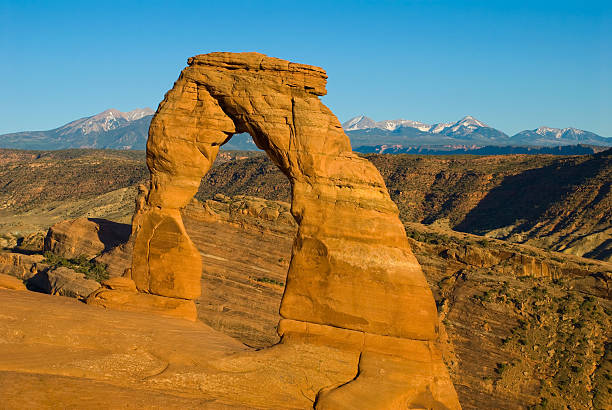 Delicate Arch en parque nacional de los arcos de Utah - foto de stock