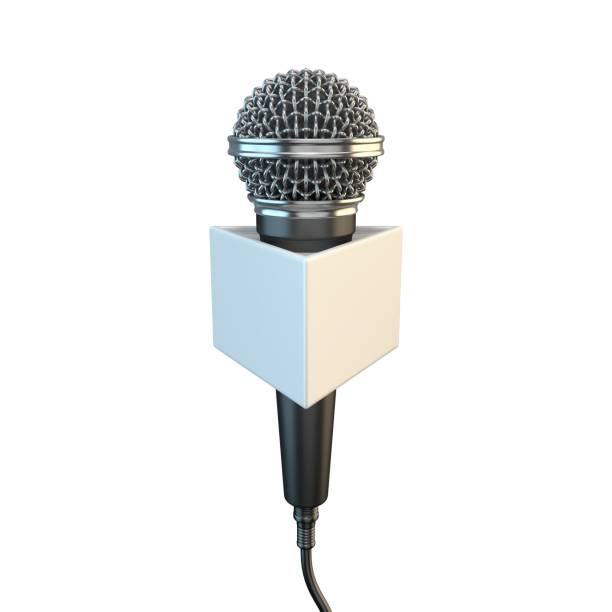 Classic Microphone 3d Stock Photo - Image Now - Microphone, Three Dimensional, The Media - iStock