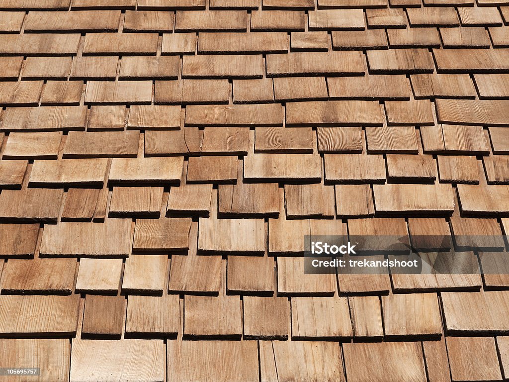 Neue Cedar Shakes - Lizenzfrei Holzschindeln Stock-Foto