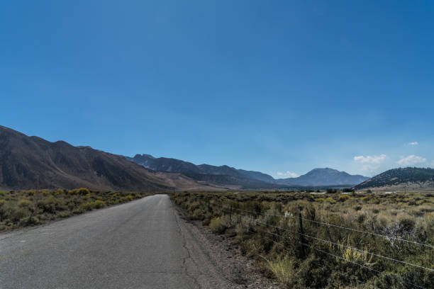 istock Asphalt Road crossing meadow 1056962396